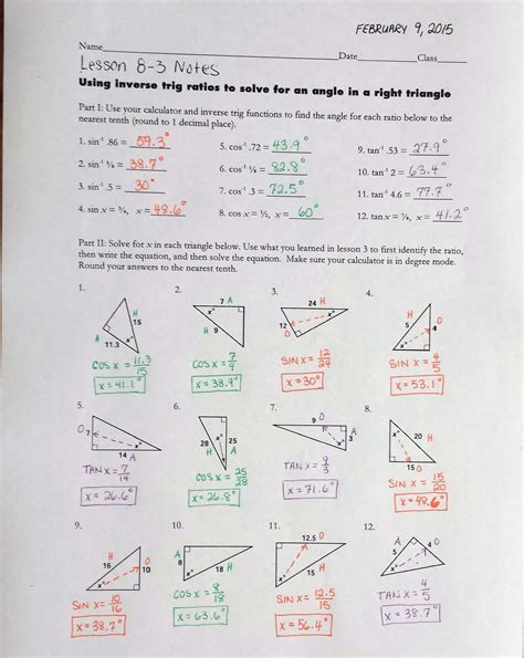 Add to Library ; Share with Classes. . Find the value of each trigonometric ratio answer key